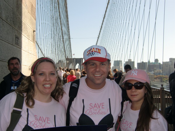 Tricia Meyer, Shawn Collins, and Vanessa Branco at the Avon Walk in NYC in 2012