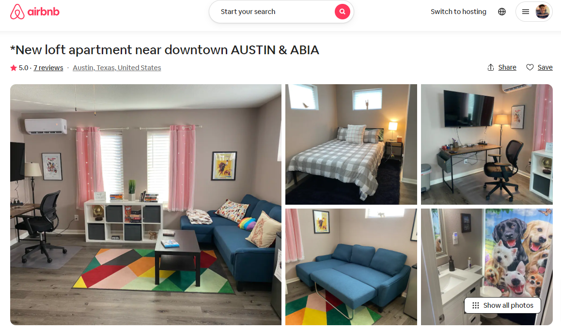 Shawn Collins' Airbnb in Austin